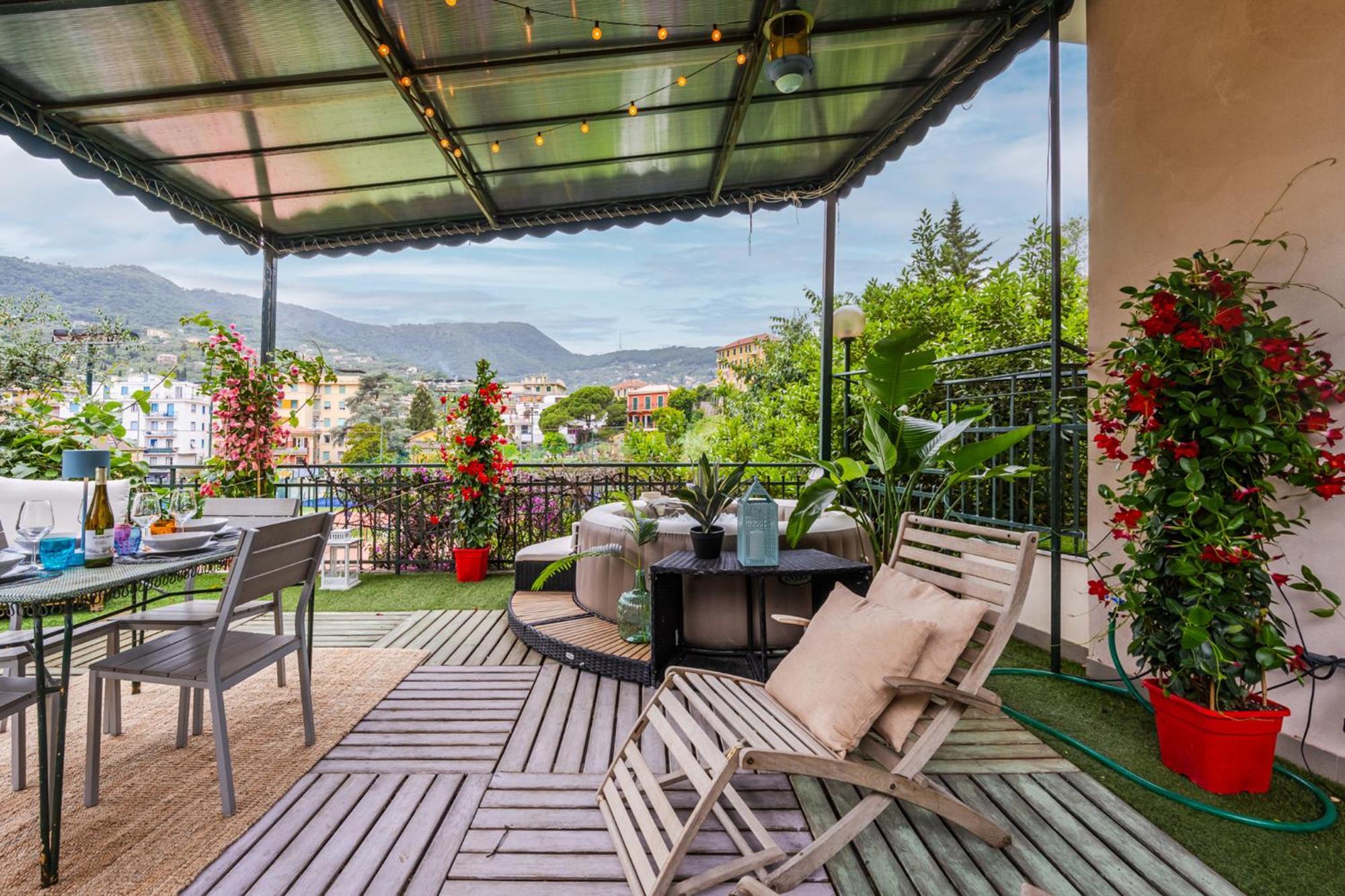 Terrazza Portofino Splendido Appartamento Con Piscina Idromassaggio - Parcheggio Gratis Santa Margherita Ligure Exterior foto