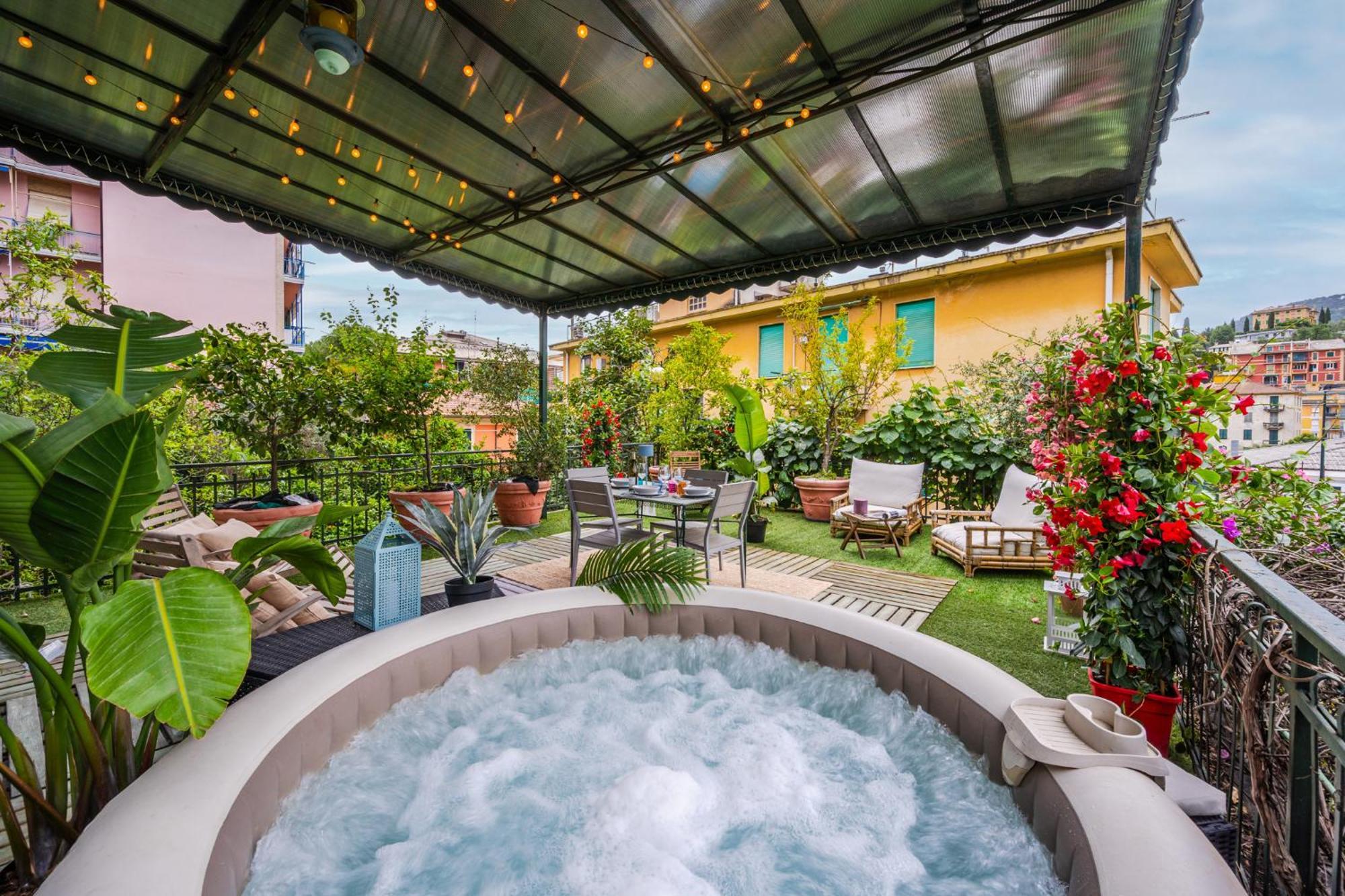 Terrazza Portofino Splendido Appartamento Con Piscina Idromassaggio - Parcheggio Gratis Santa Margherita Ligure Exterior foto