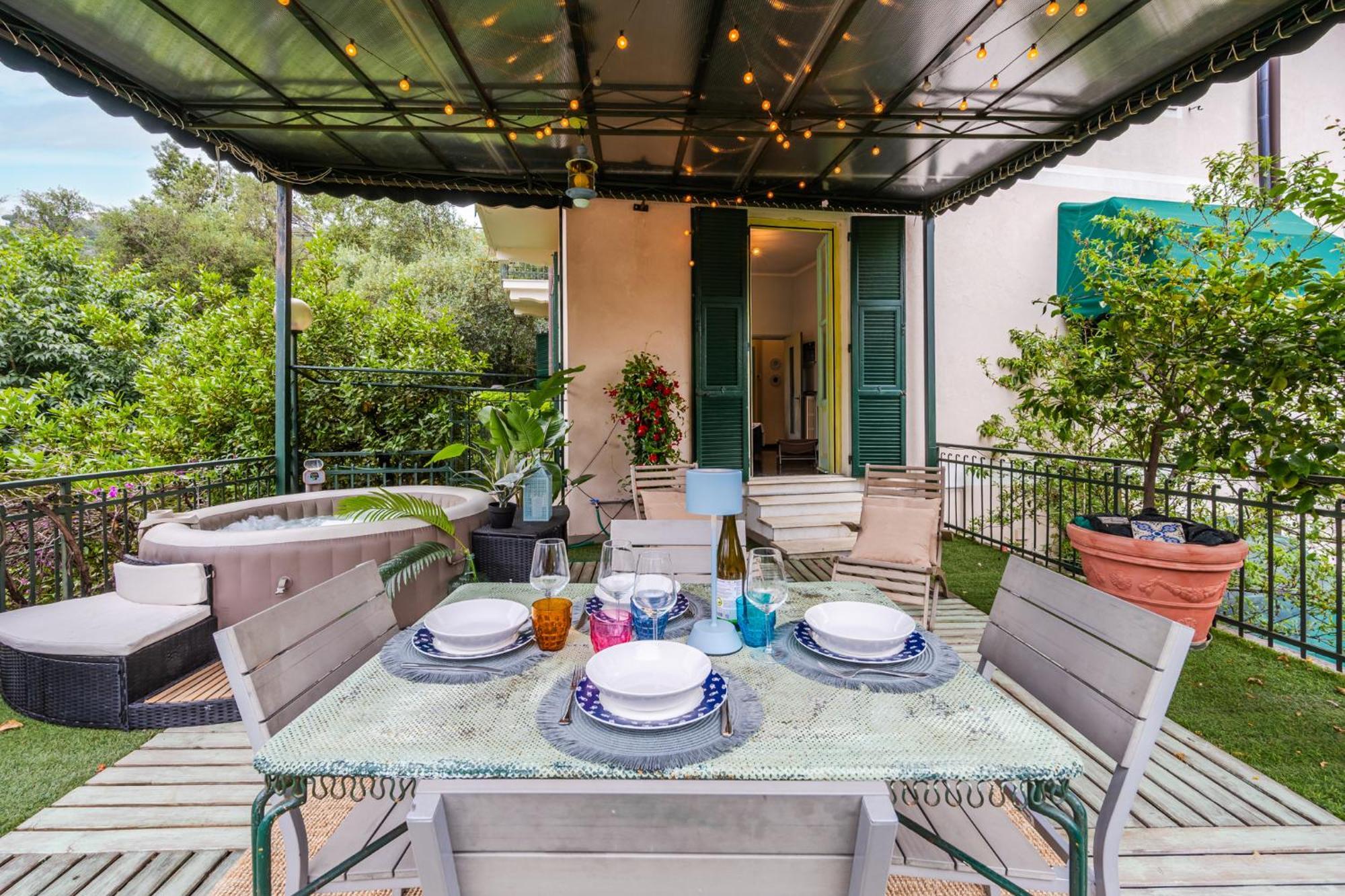 Terrazza Portofino Splendido Appartamento Con Piscina Idromassaggio - Parcheggio Gratis Santa Margherita Ligure Exterior foto
